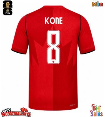 Canada Ismael Kone #8 Replica Home Stadium Shirt World Cup 2026 Short Sleeve